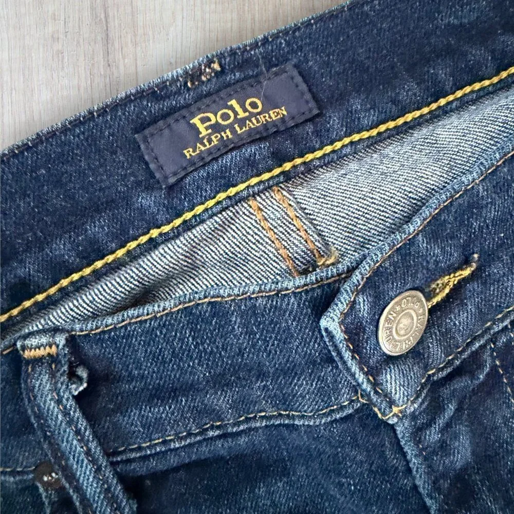 Polo Ralph Lauren Parkside Active Taper Jeans Men 36 x 32 Stretch Dark Wash